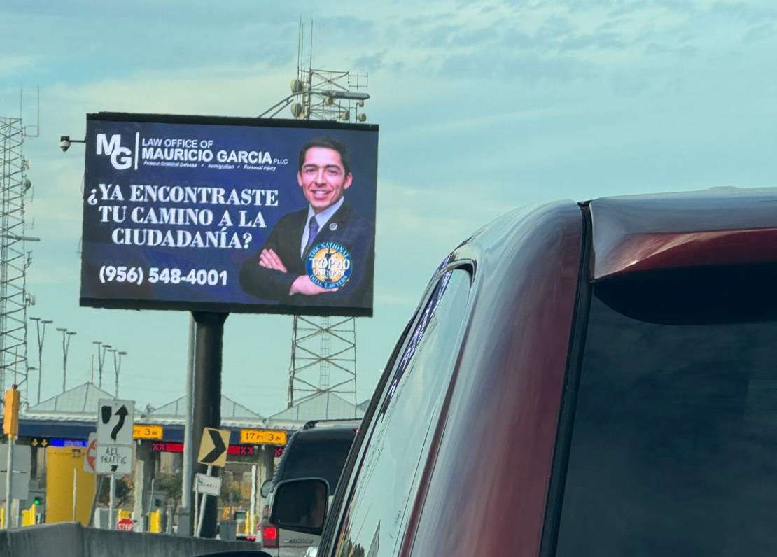 Matamoros Brownsville bridge screen